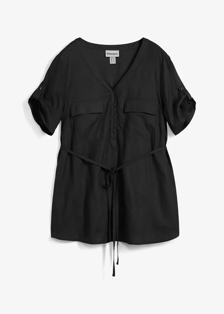 2-in-1 Umstands- und Stillbluse aus fließender Viskose