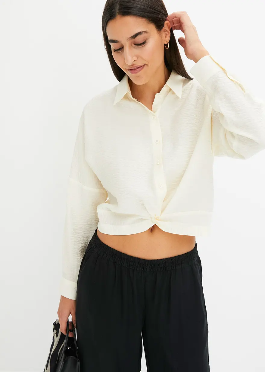 Bluse aus Viskose-Mix