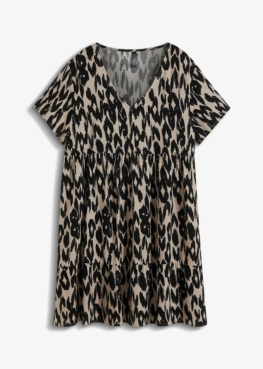 Tunika-Kleid aus fließender Viskose