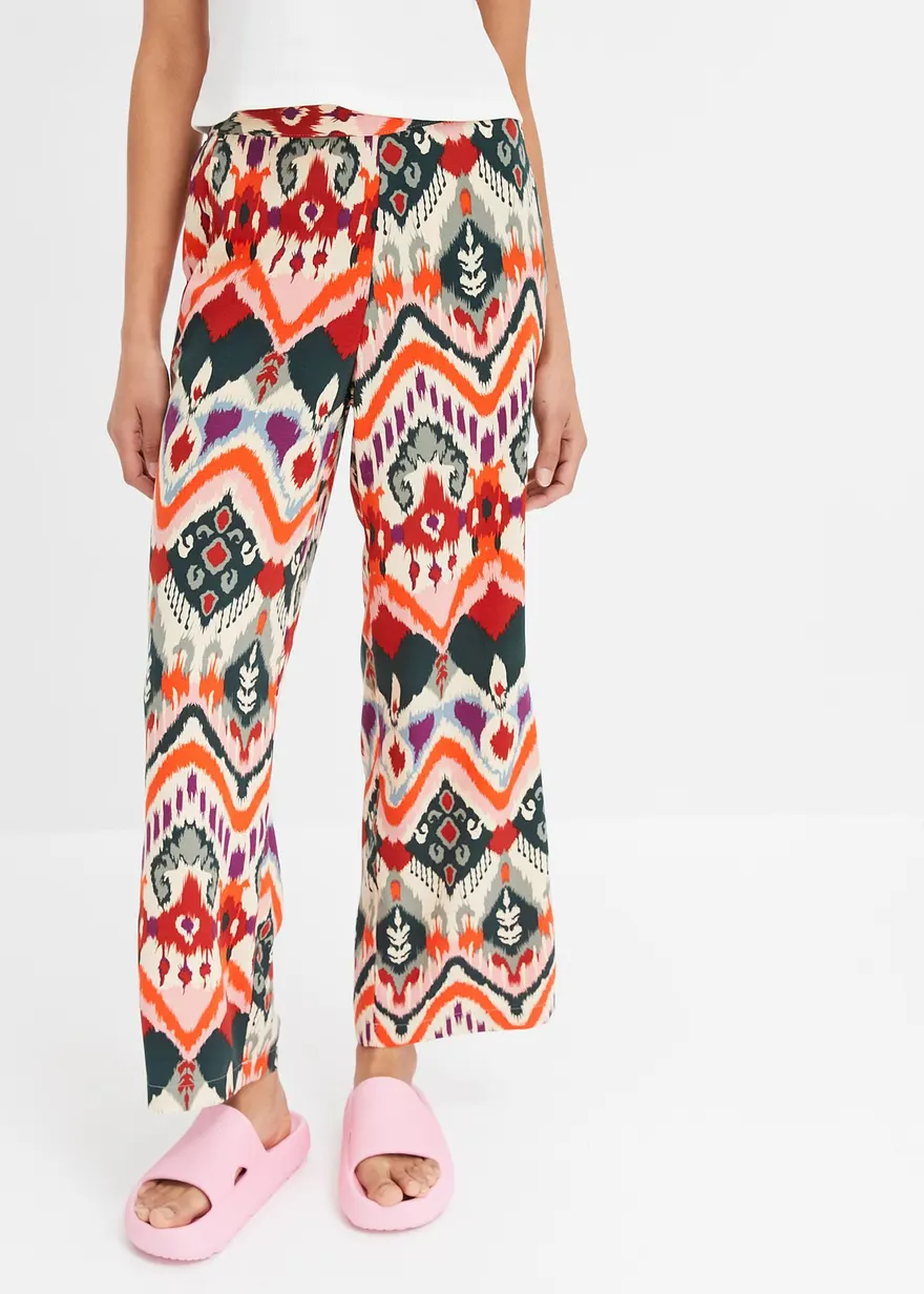 Palazzo-Hose mit Druck