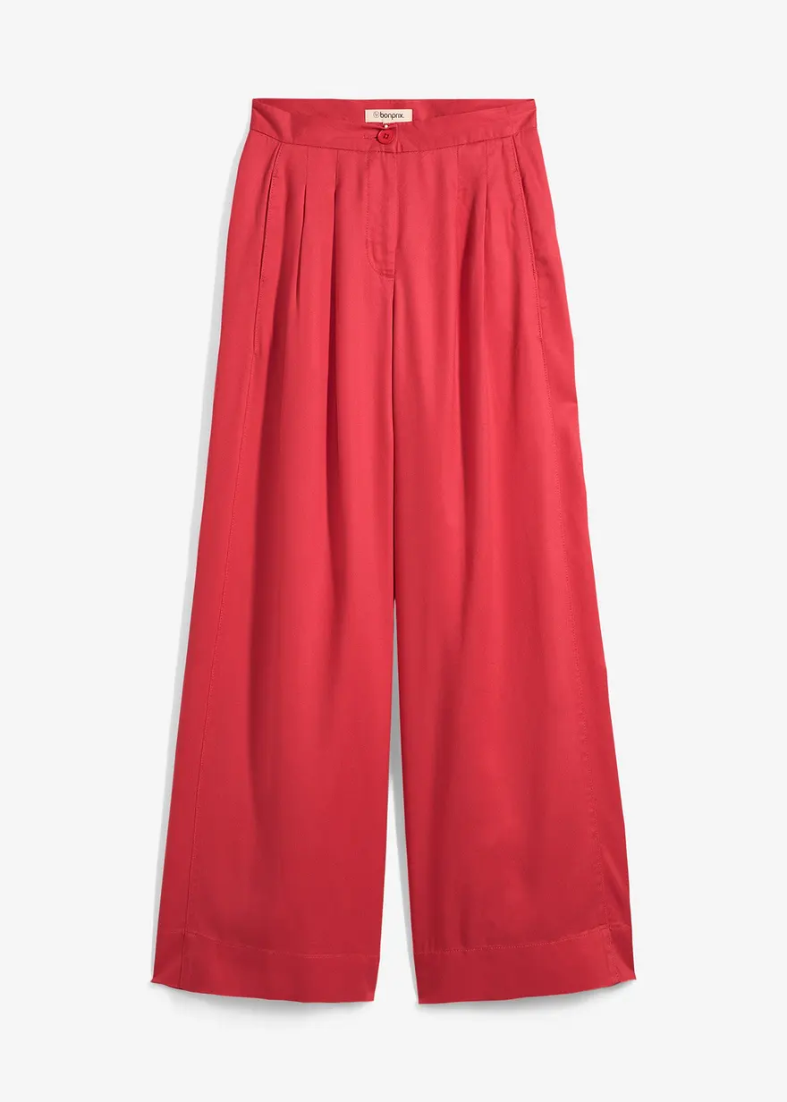 Bundfaltenhose aus fließendem Lyocell