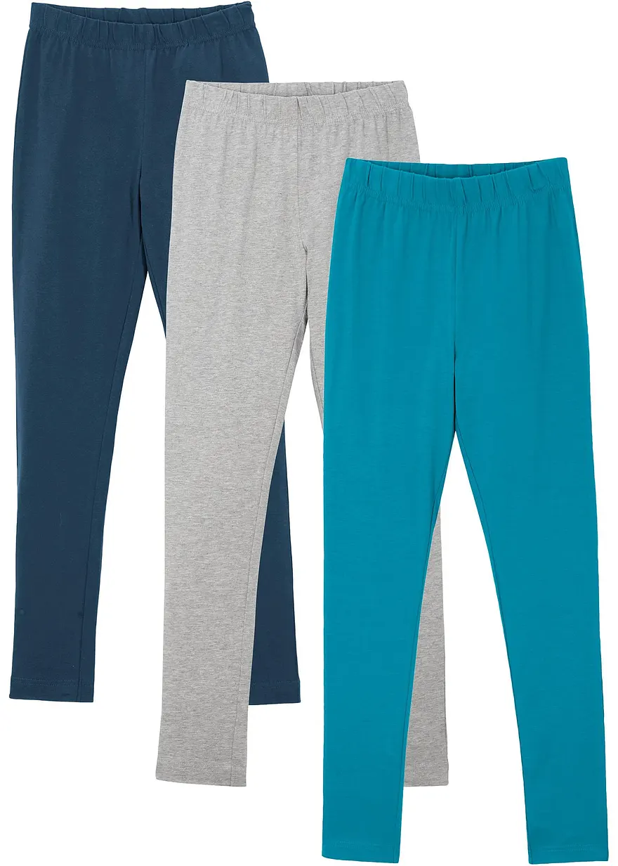 Leggings aus elastischem Baumwoll-Mix (3er Pack)