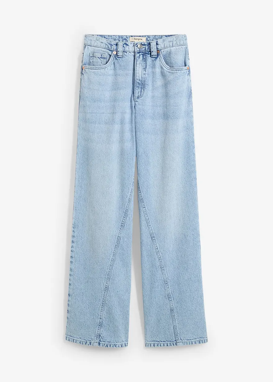 Wide-Leg-Jeans High Waist, Low Stretch