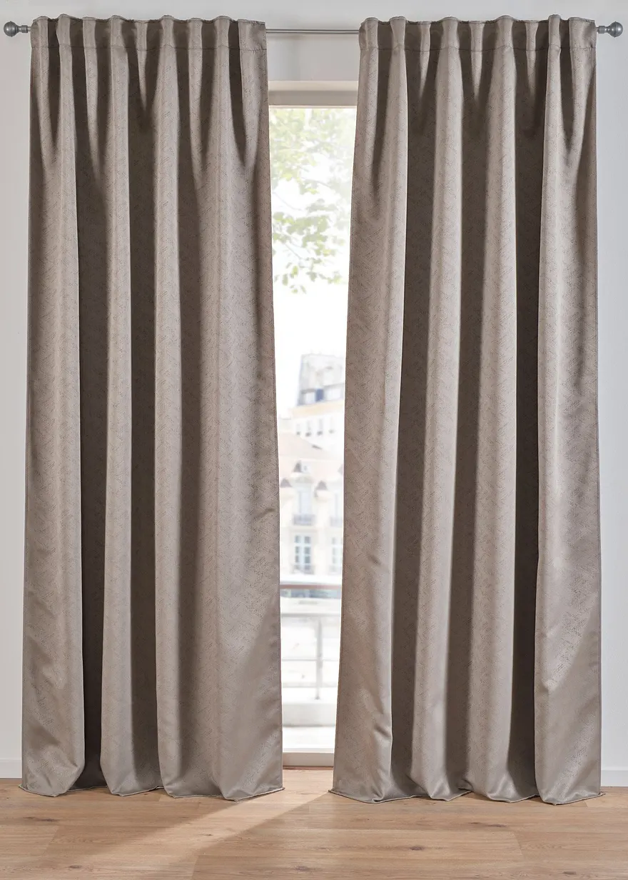 Jacquard Verdunkelungsvorhang (1er Pack)
