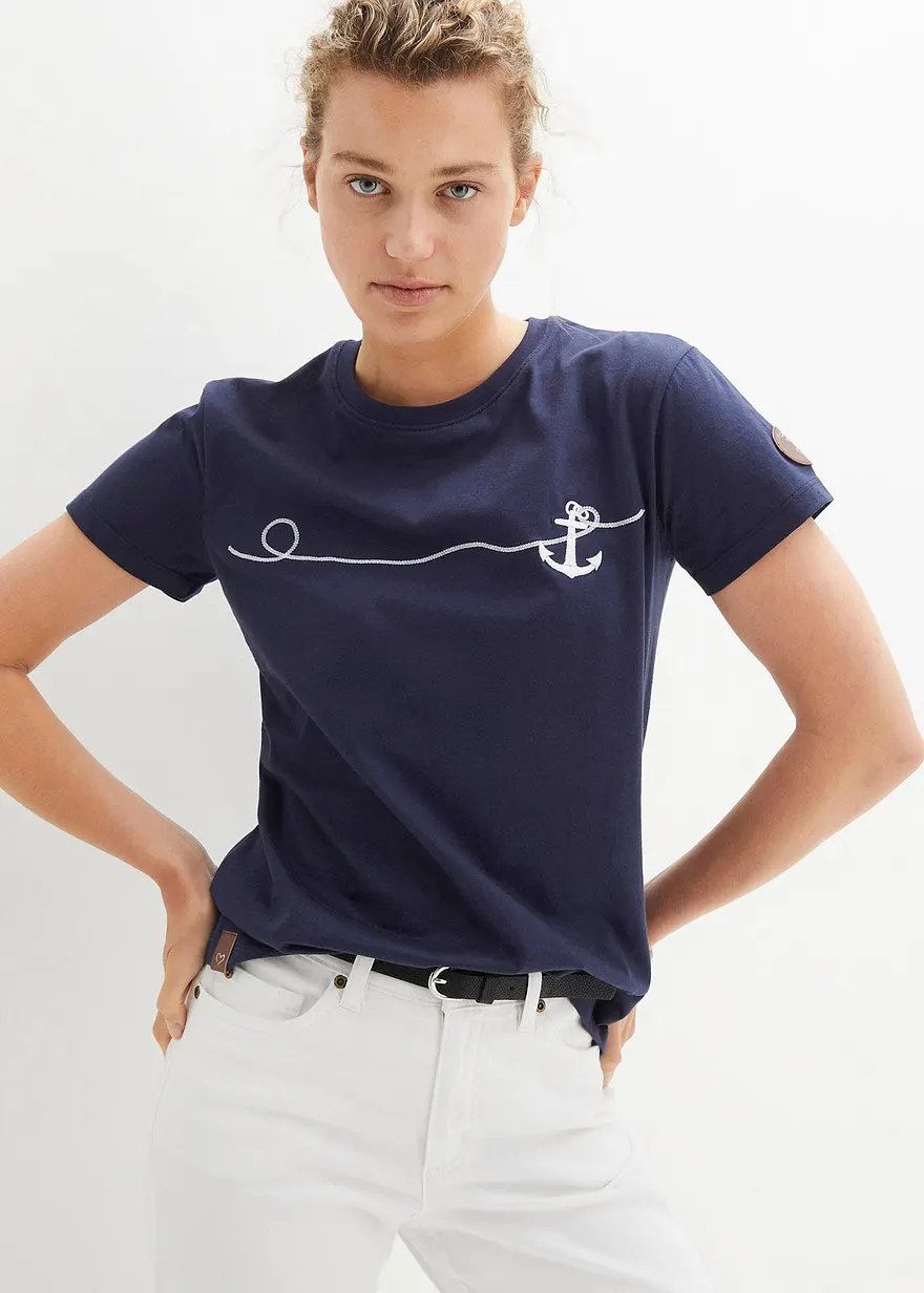 Besticktes T-Shirt