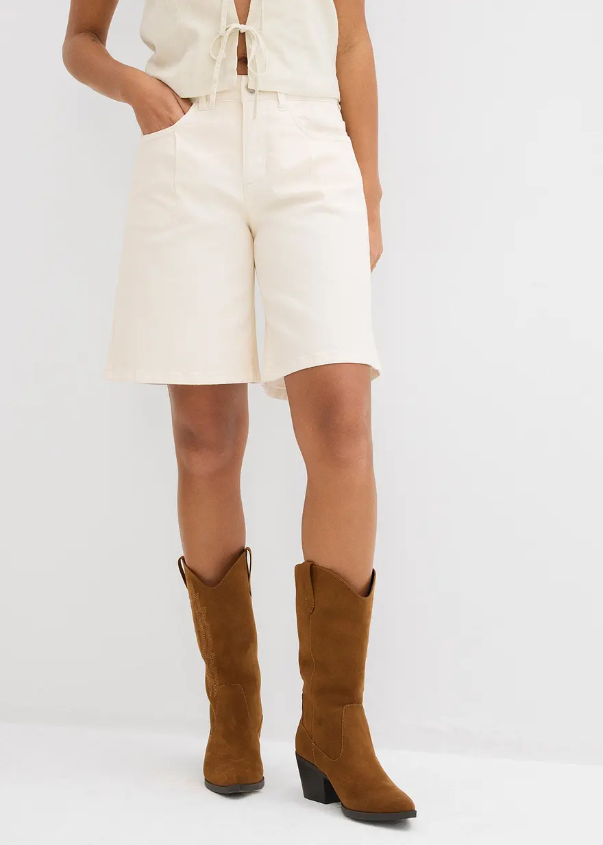 Jeans-Bermuda Mid Waist