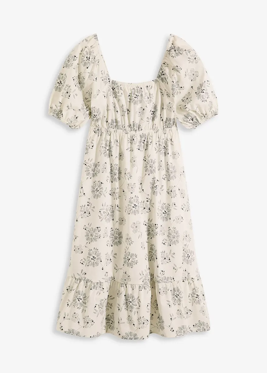 Midikleid mit Puffärmeln