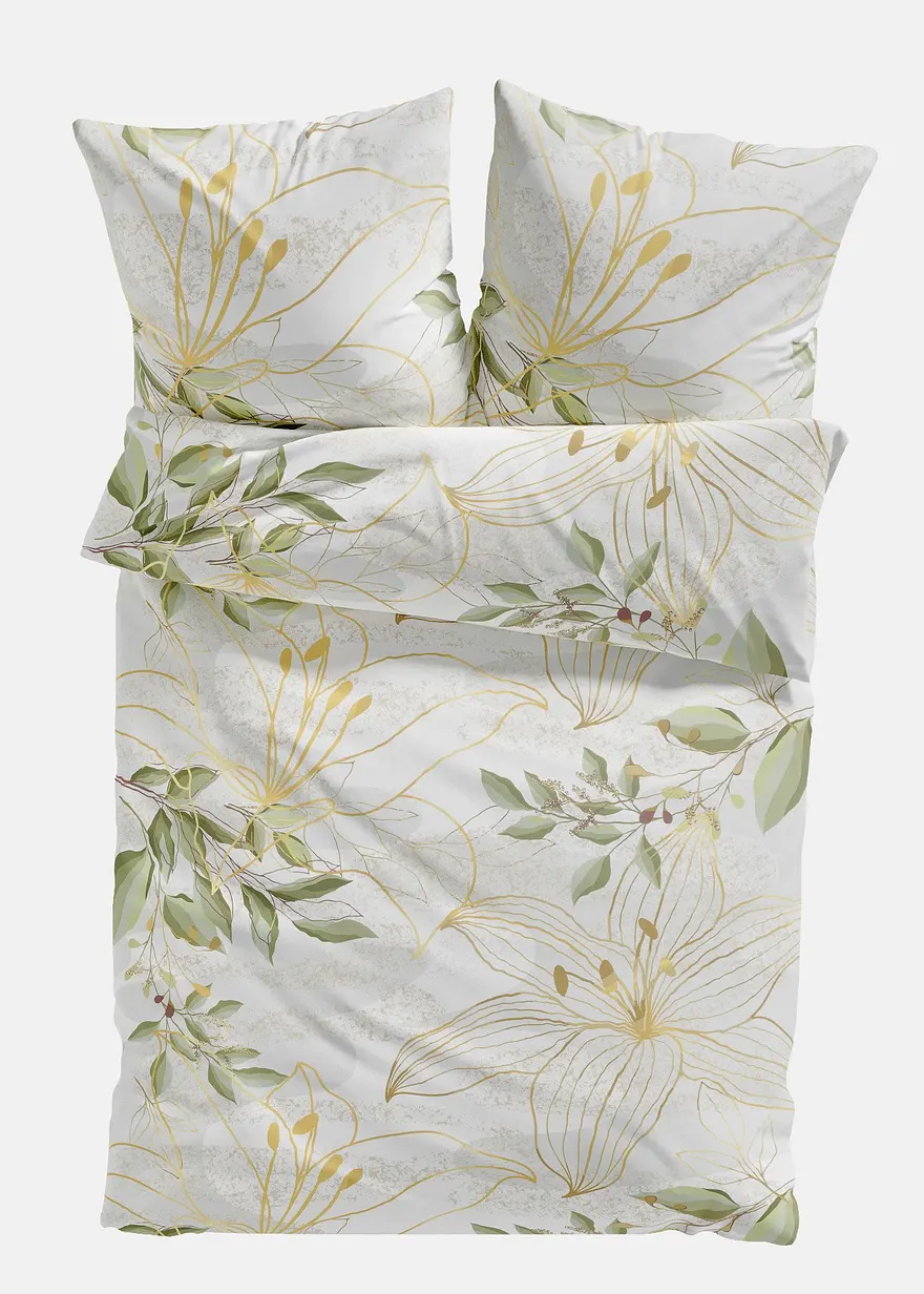 Bettwäsche mit Blüten