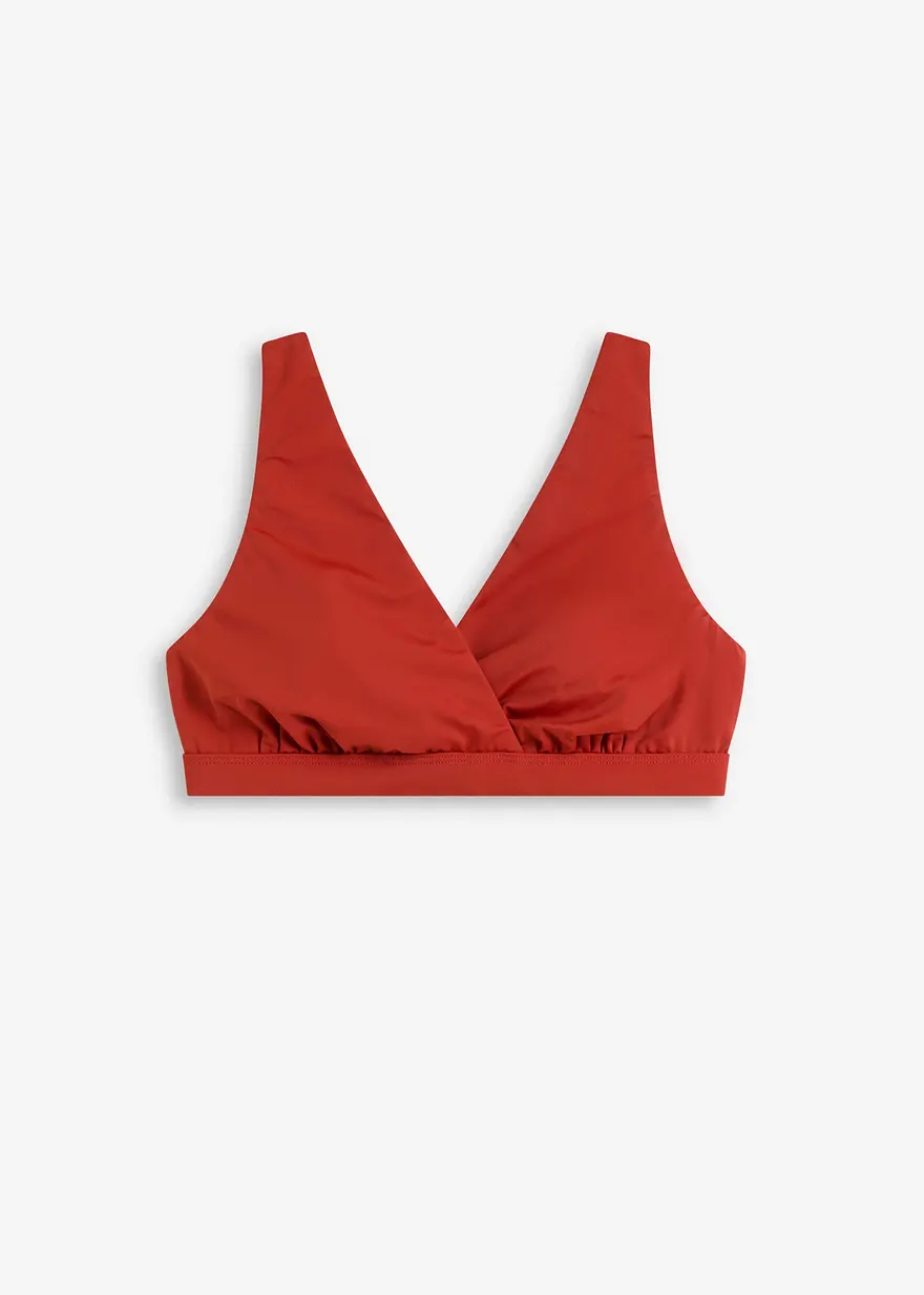 Bustier-Bikinioberteil mit V-Ausschnitt