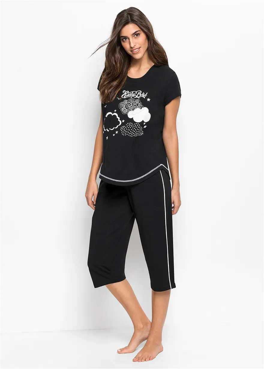 Capri Pyjama aus reiner Bio-Baumwolle