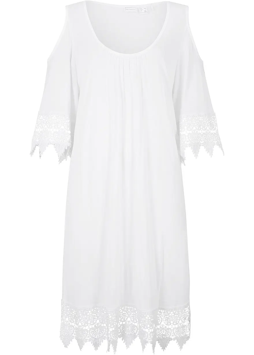Transparentes Strandkleid aus Viskose
