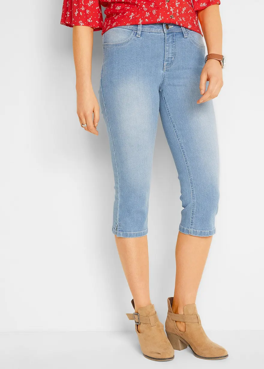 Capri-Komfort-Stretch-Jeans, 2-er Pack
