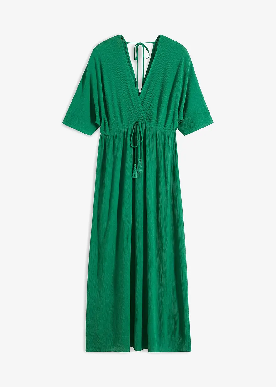 Midikleid mit Bindedetails aus Viskose