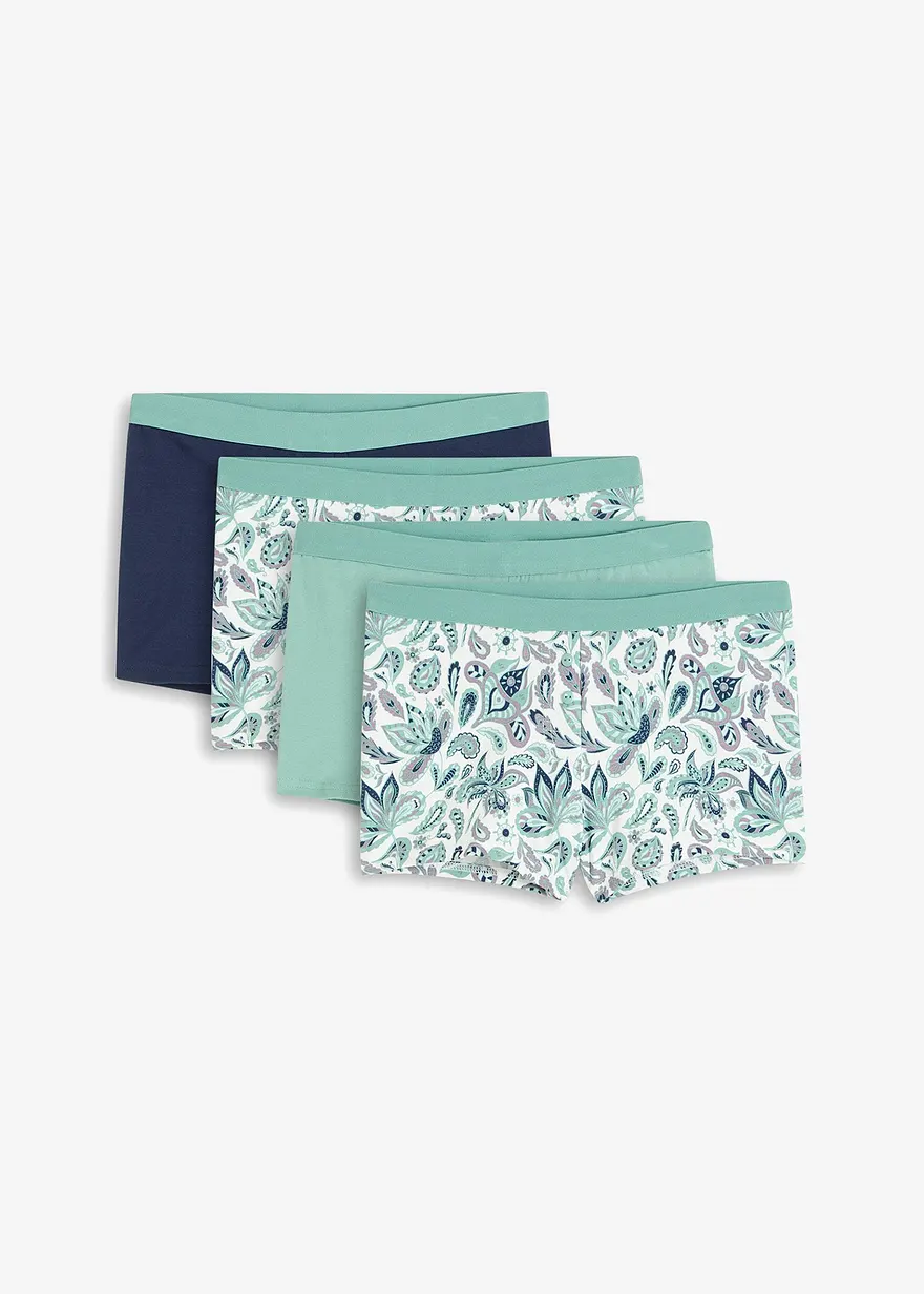 Damen Boxer mit Bio-Baumwolle (4er Pack)