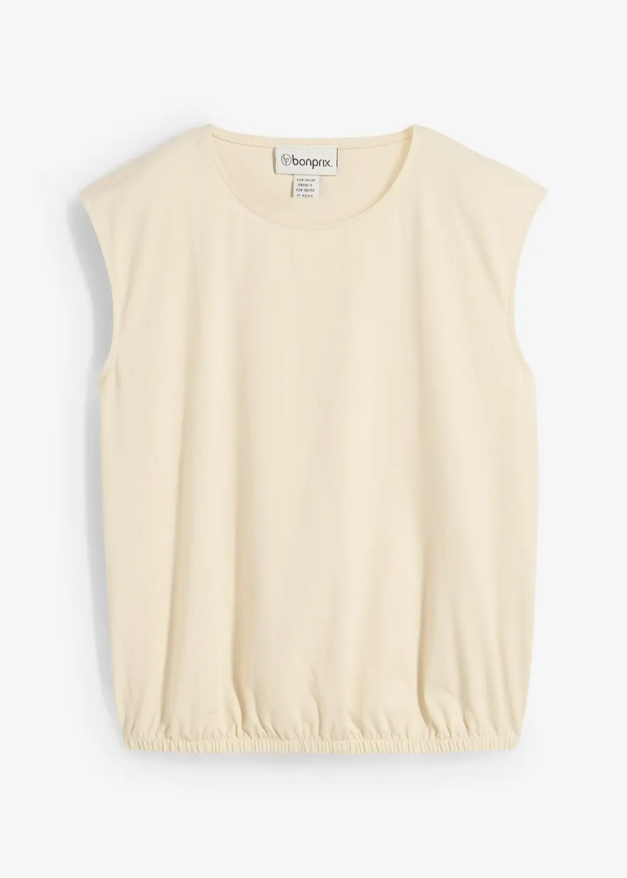 Shirt mit elastischem Bündchen