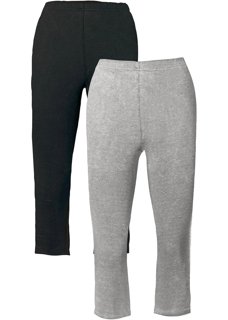 Schmal geschnittene Capri-Leggings (2er Pack)