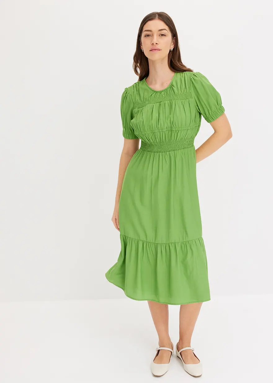 Midikleid aus softem Viskose-Mix