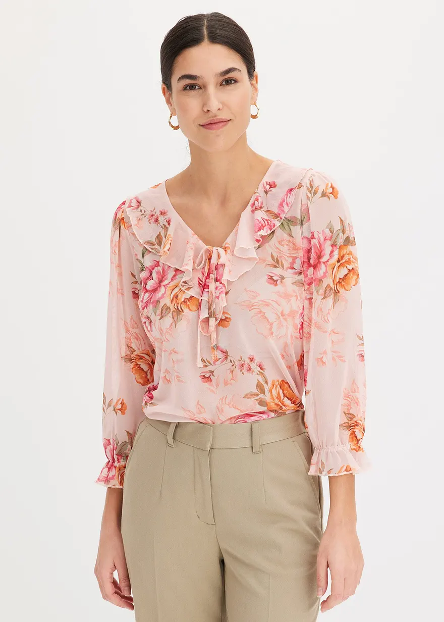 Langarmshirt aus Mesh