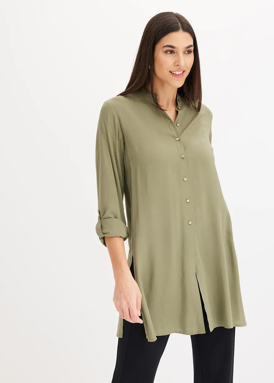 Viskose Longbluse