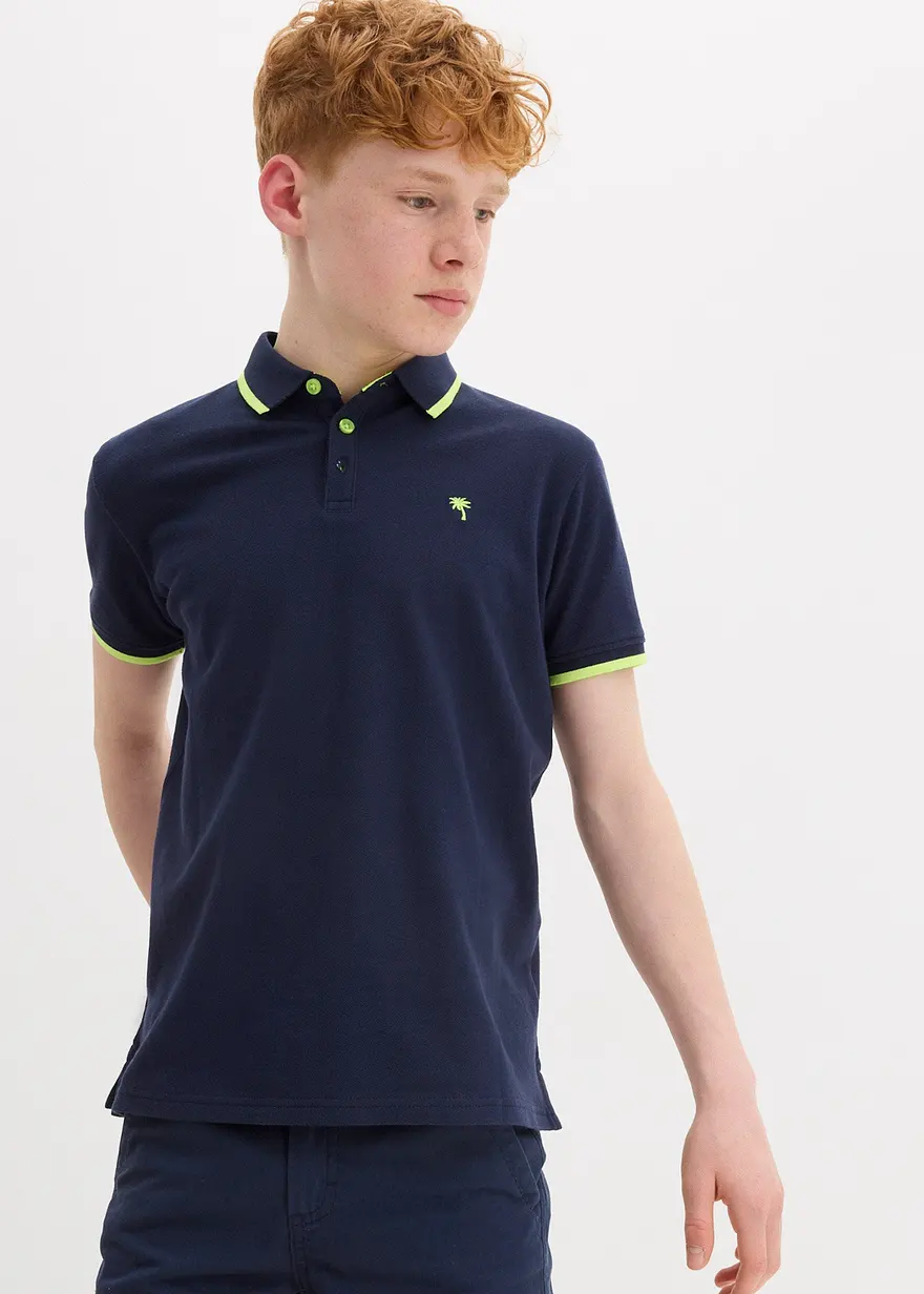 Pique-Poloshirt aus reiner Baumwolle