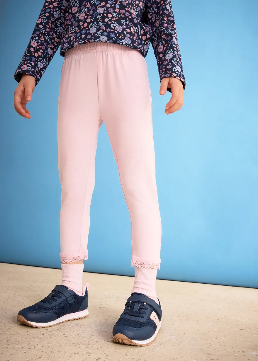 7/8 Leggings mit Spitzensaum (2er Pack)