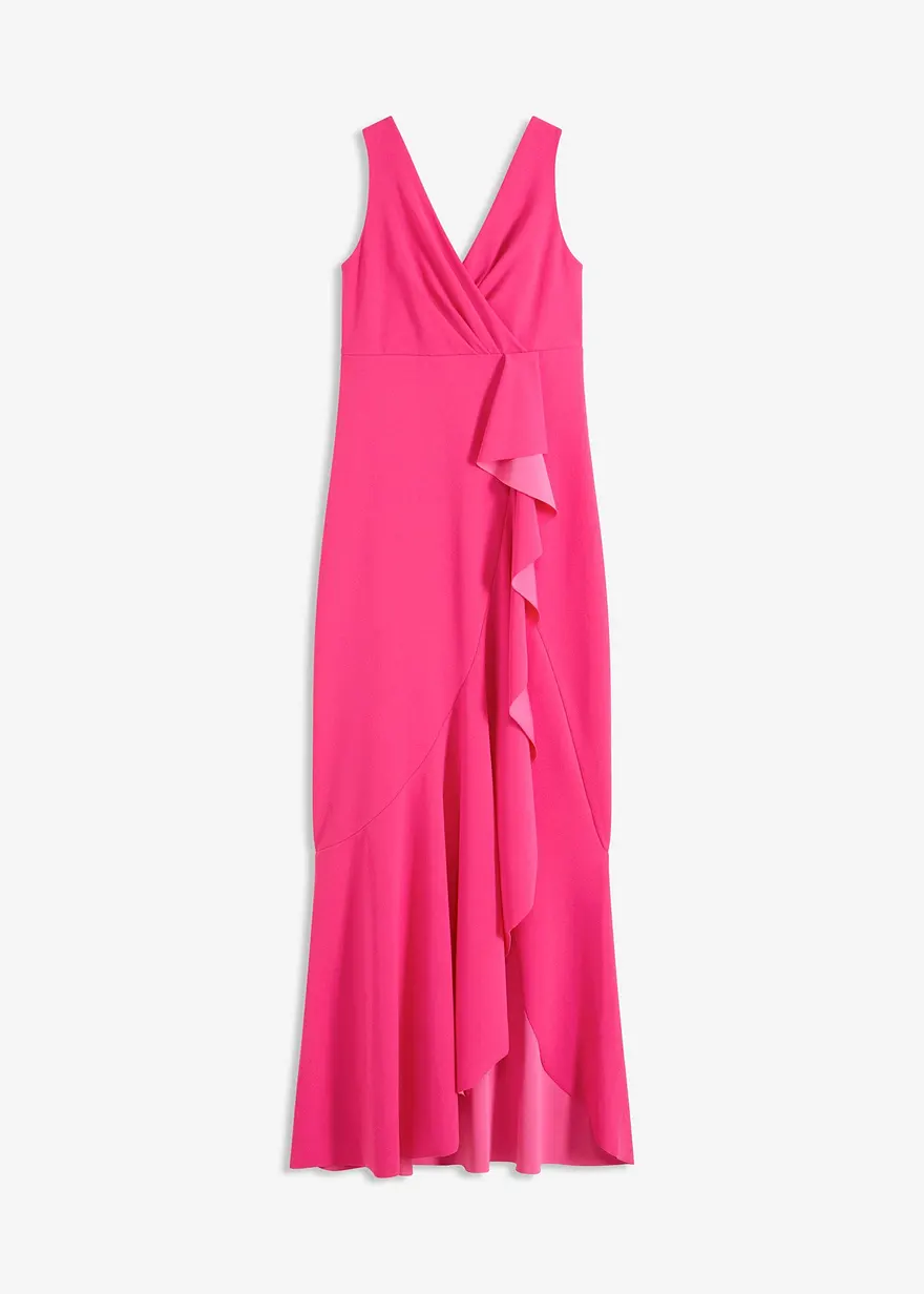 Maxikleid aus strukturiertem Crepe
