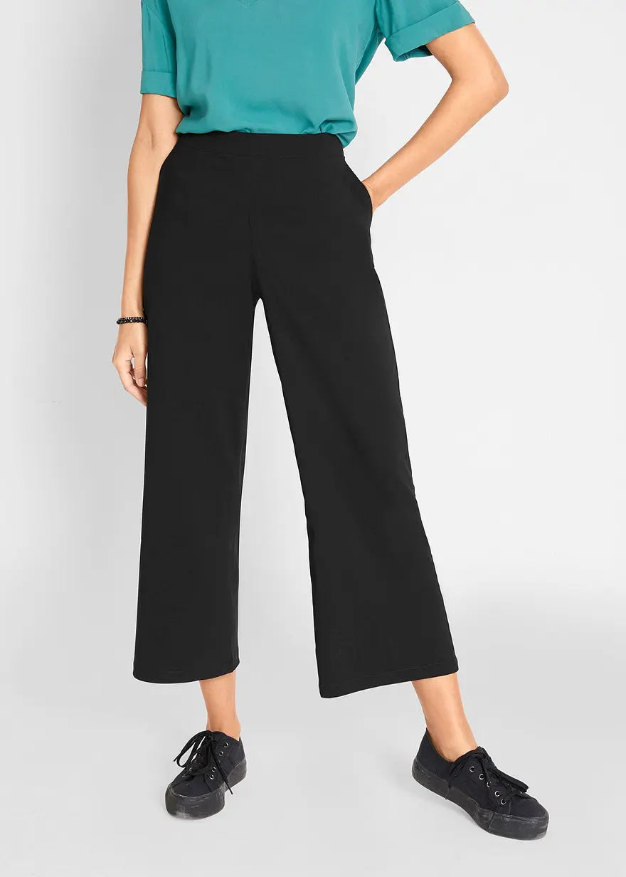 Bengalin Culotte mit breitem, elastischem Bequembund
