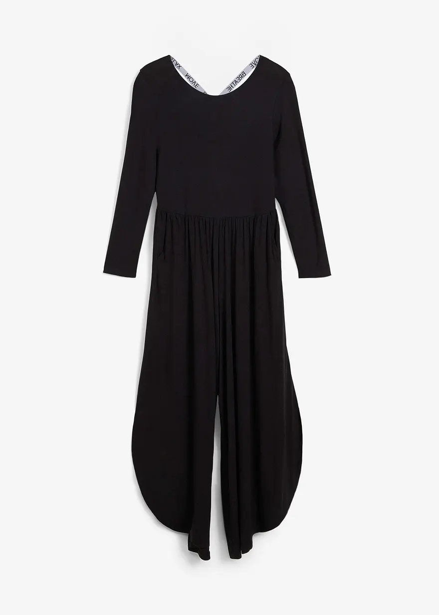 Sport-Jumpsuit aus fließender Viskose
