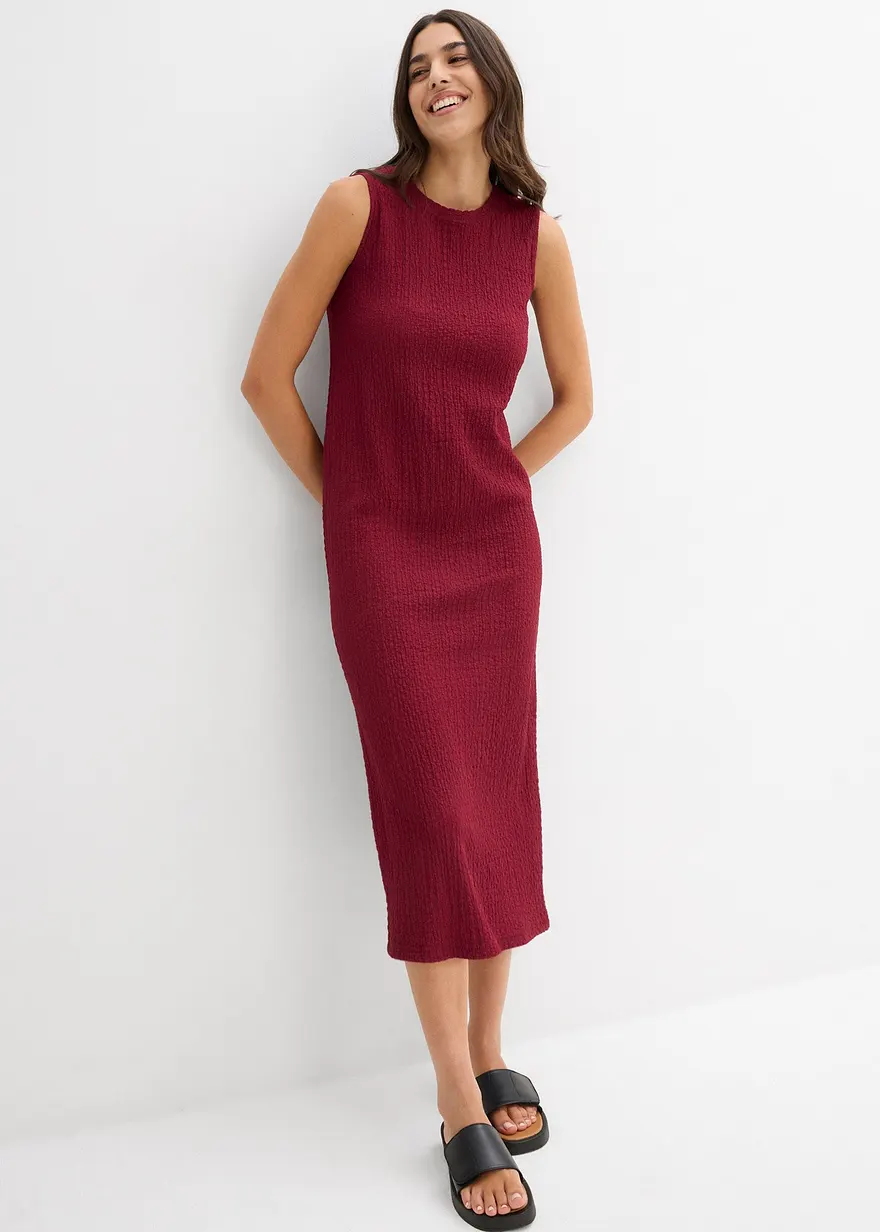 Jerseykleid aus Borkencrepe