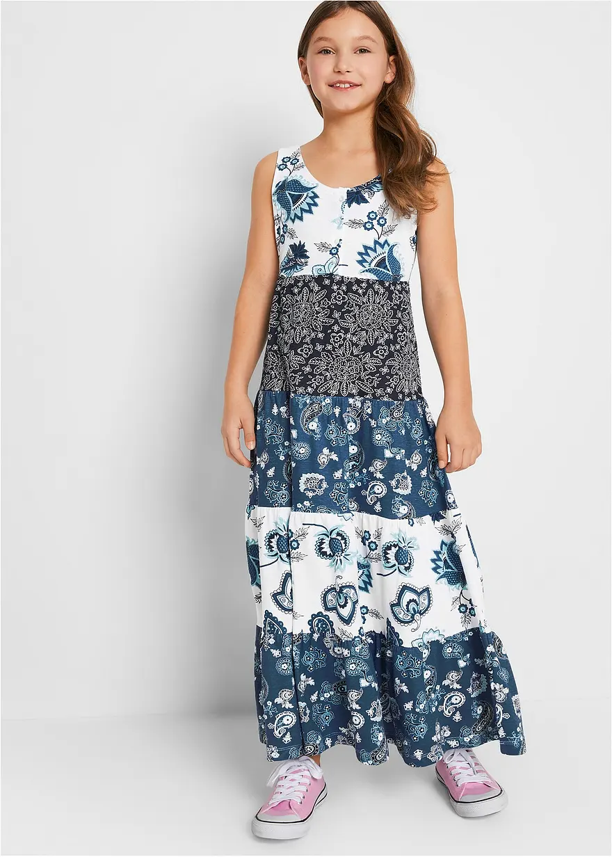 Maxi-Jerseykleid aus reiner Bio-Baumwolle