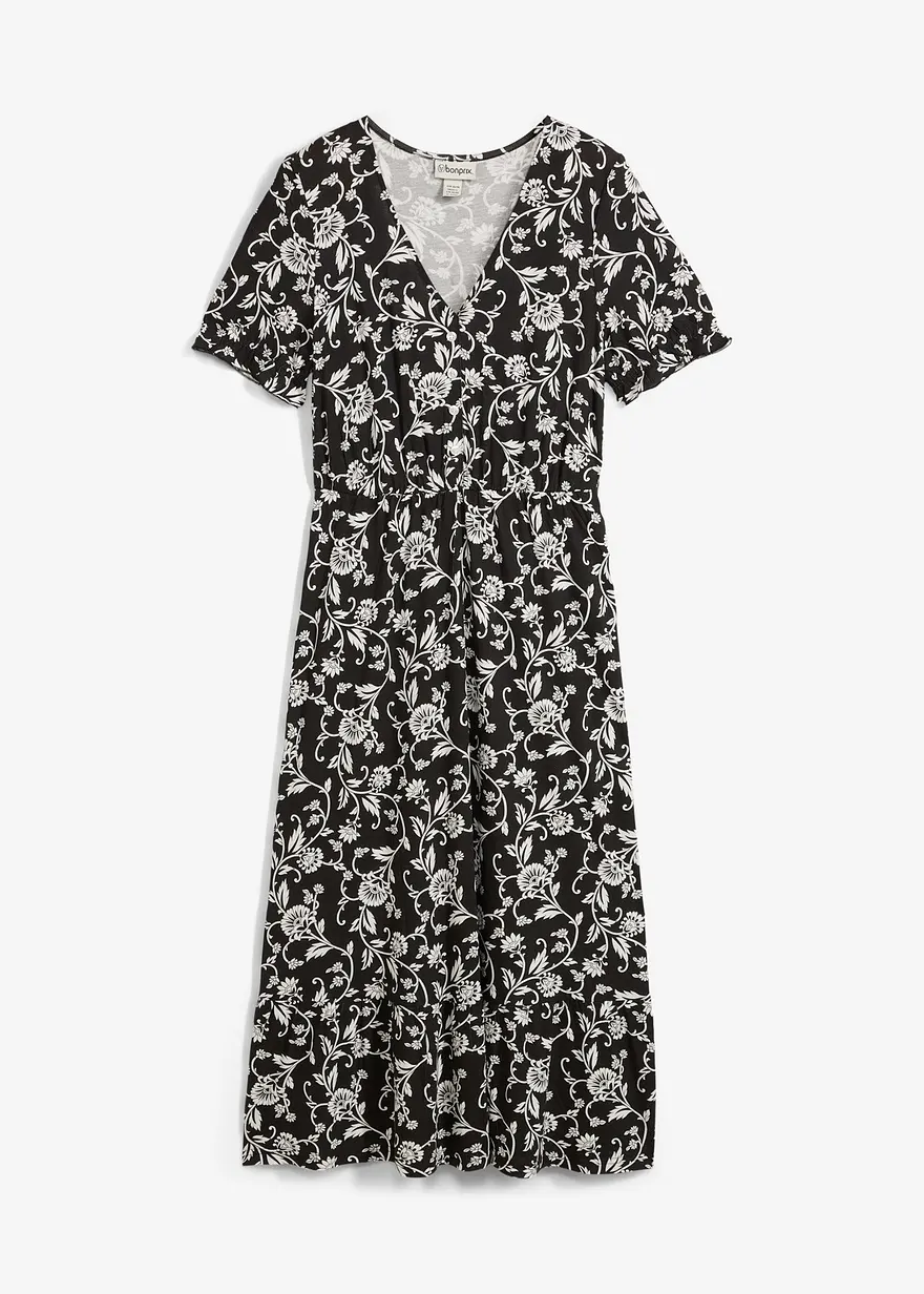 Jerseykleid aus fließender Viskose