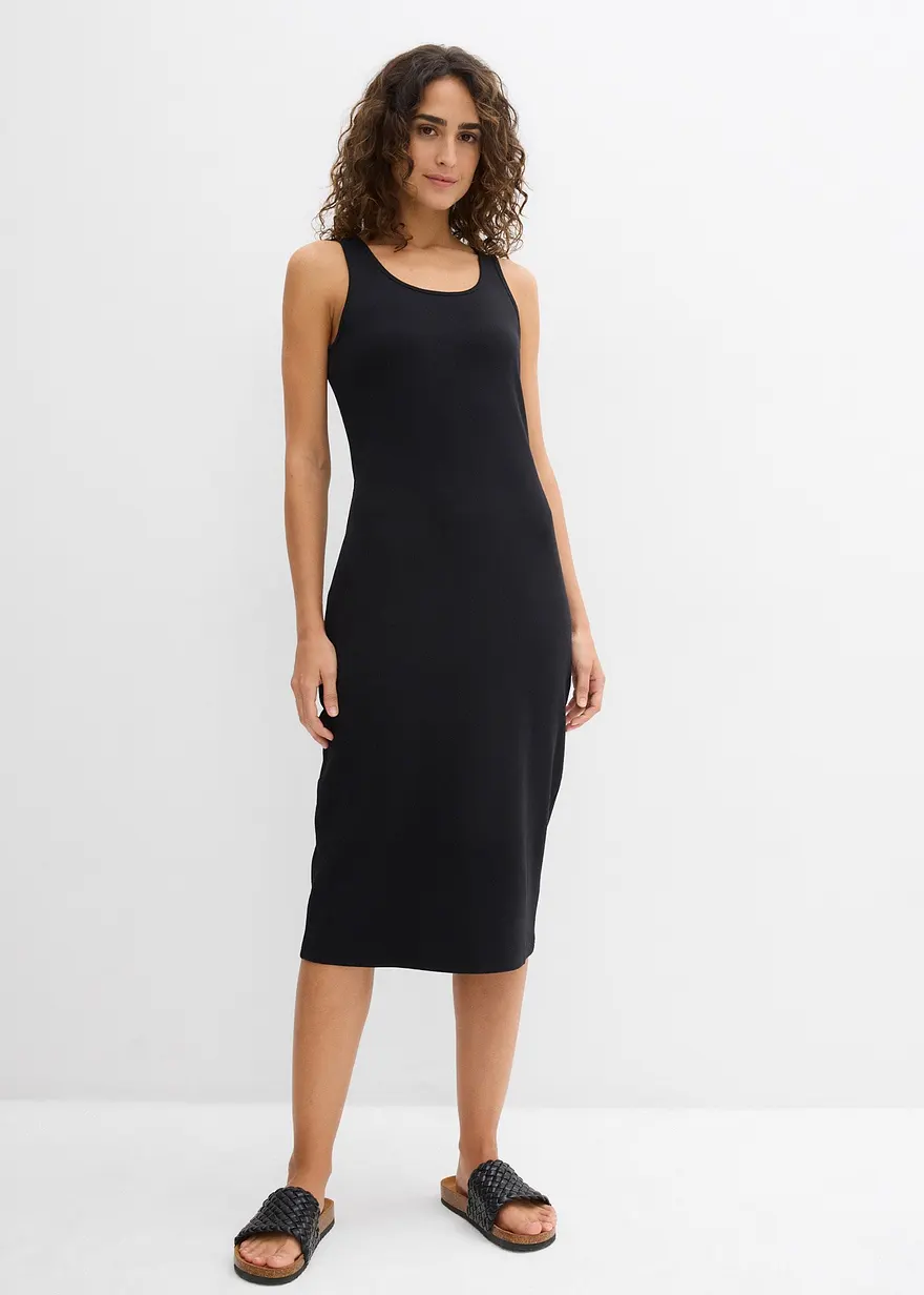Trägerkleid aus Bio- Baumwoll-Stretch