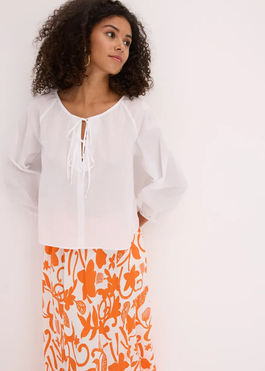 Bluse aus reiner Bio-Baumwolle