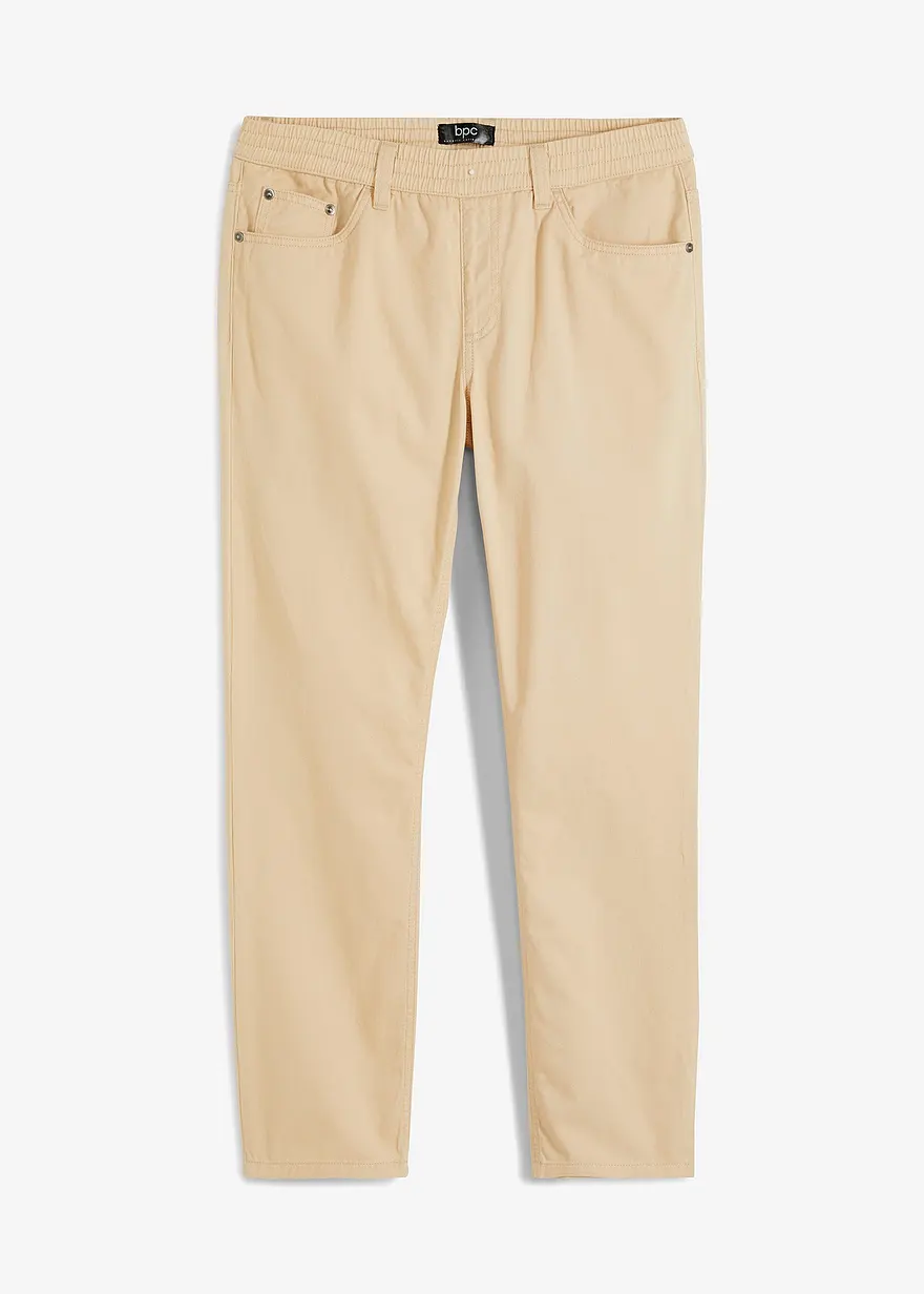 Regular Fit Schlupfhose aus reiner Baumwolle, Straight