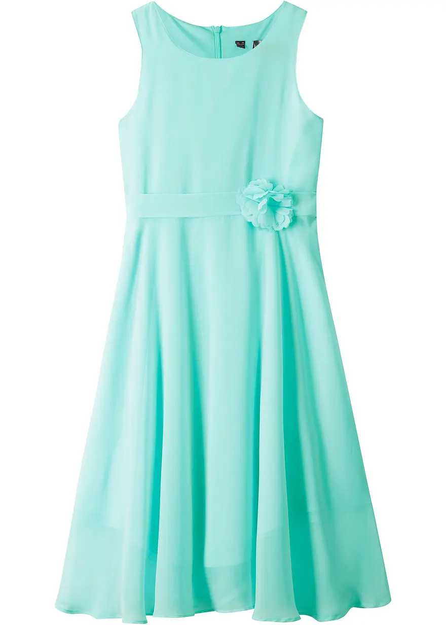 Kleid mit Blumen-Applikation