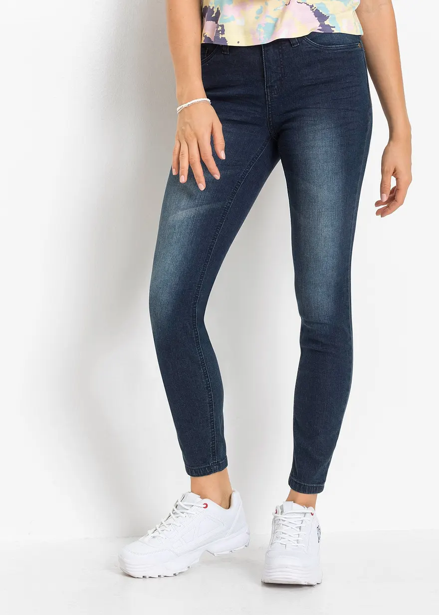 Skinny-Jeans, Mid Waist, cropped