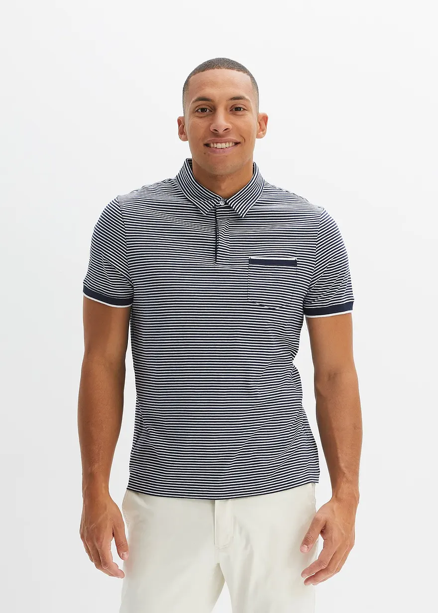 Poloshirt geringelt