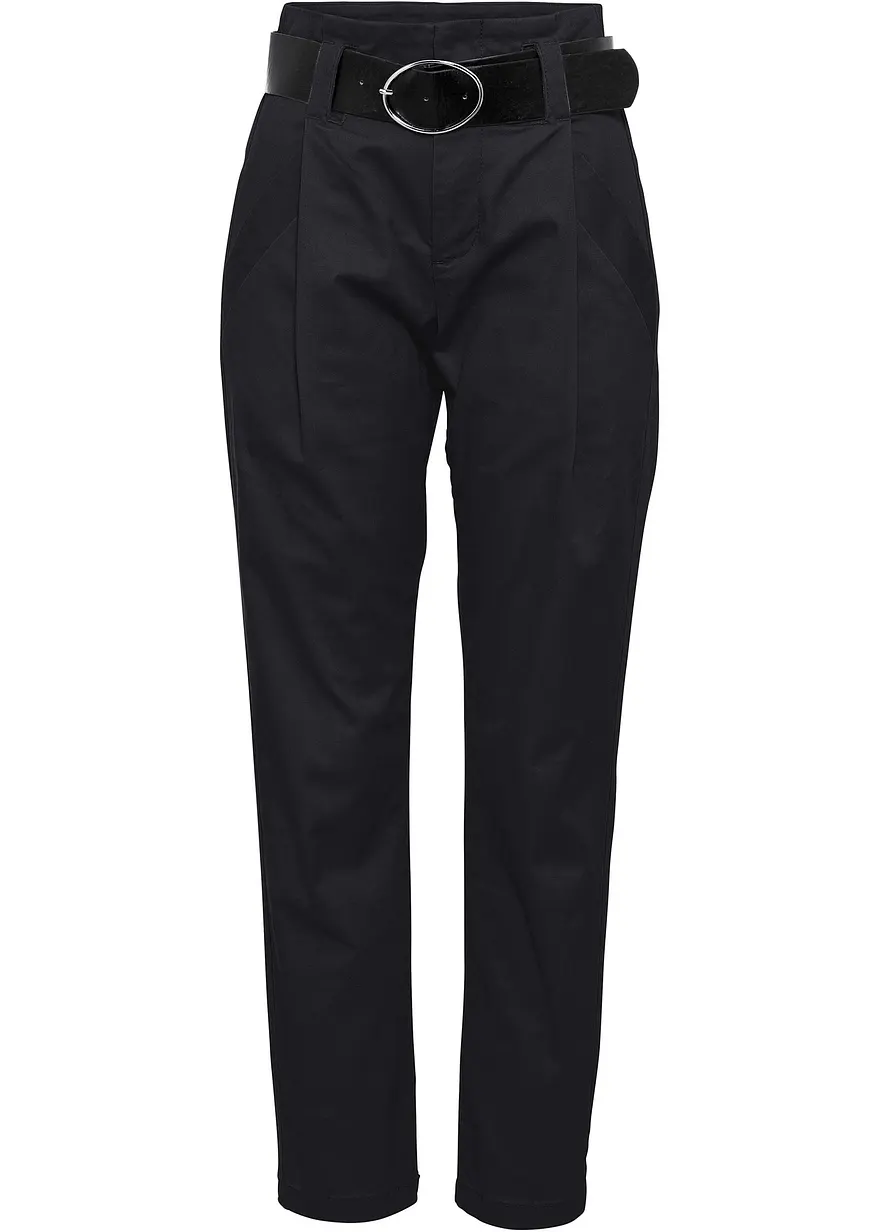 Bundfaltenhose mit Gürtel (2-tlg.Set)
