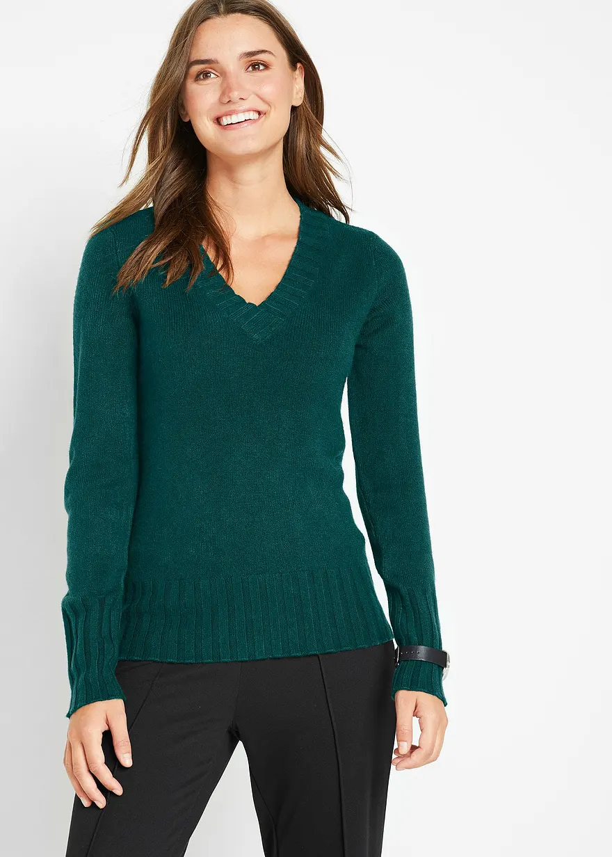 Pullover mit V-Ausschnitt