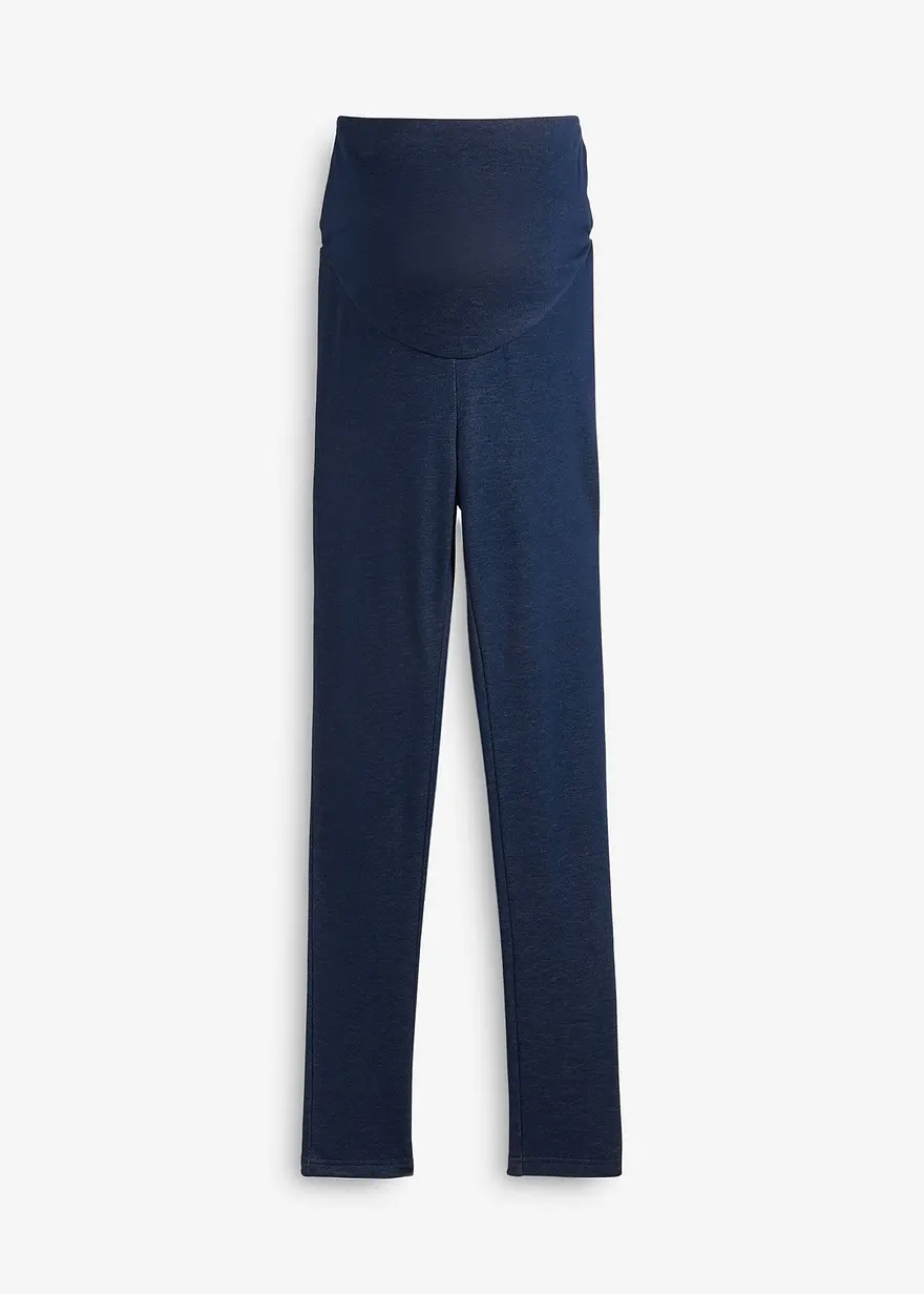 Thermo-Leggings für die Schwangerschaft in Jeansoptik