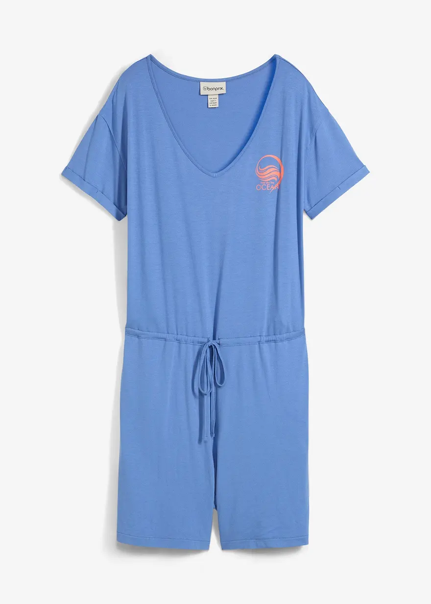 Jersey-Jumpsuit aus fließendem Viskose-Mix