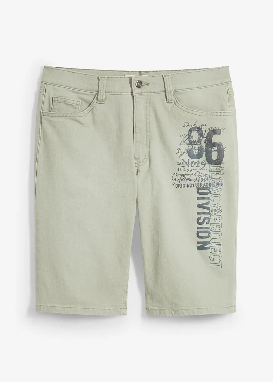 Stretch-Jeans-Bermuda, Regular Fit