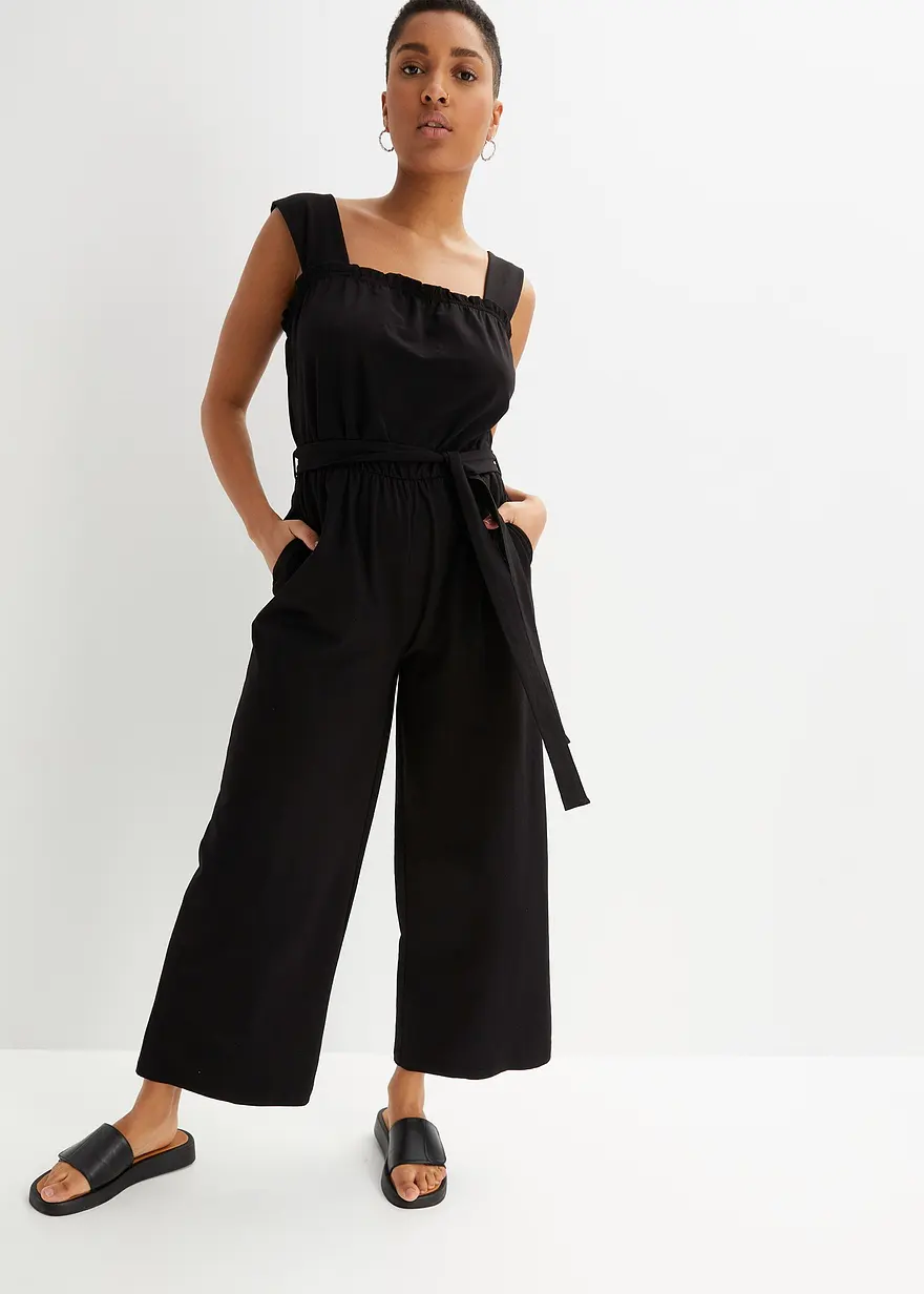 Jersey-Jumpsuit aus Baumwoll-Mix