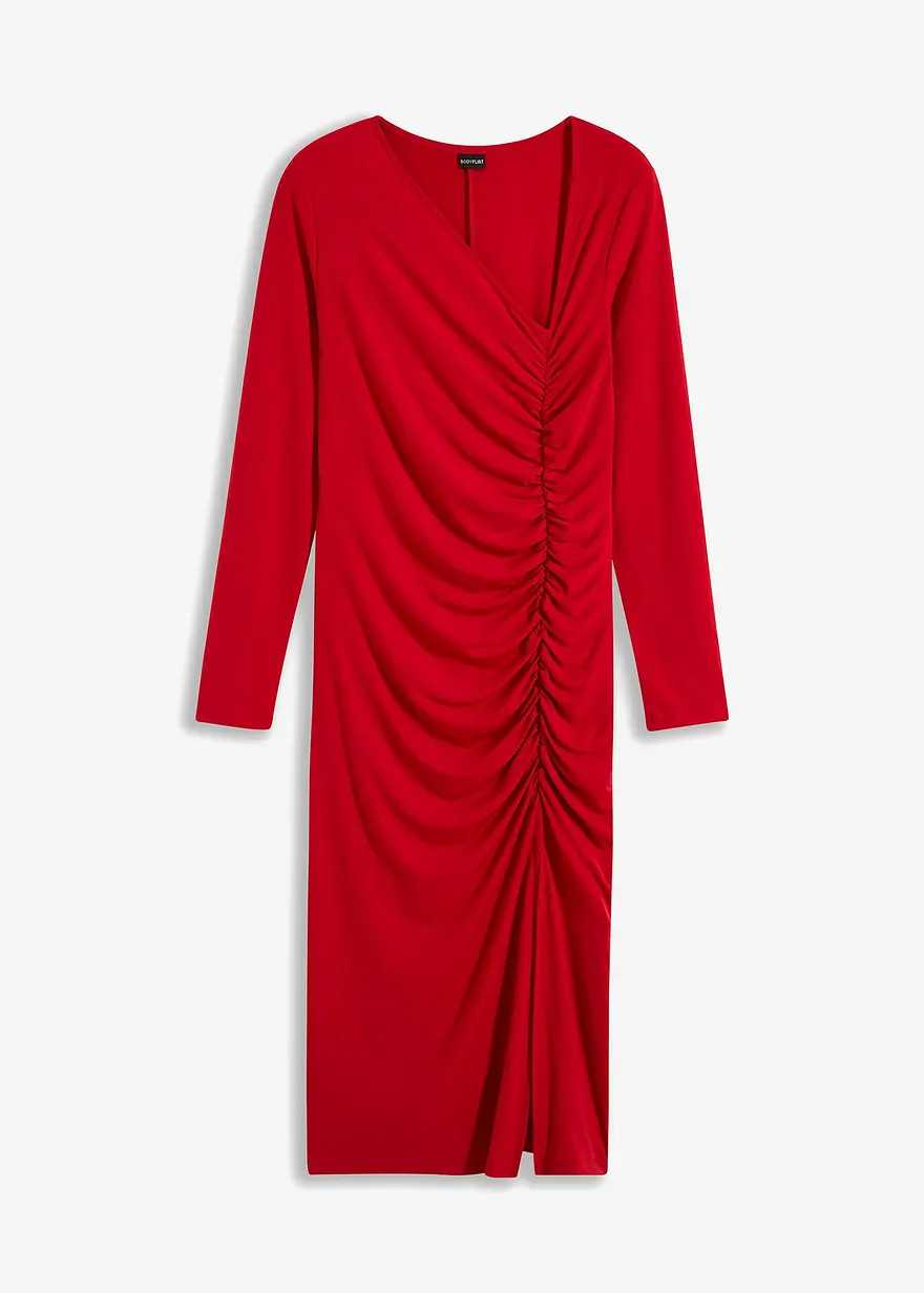 Jerseykleid mit Ausschnitt