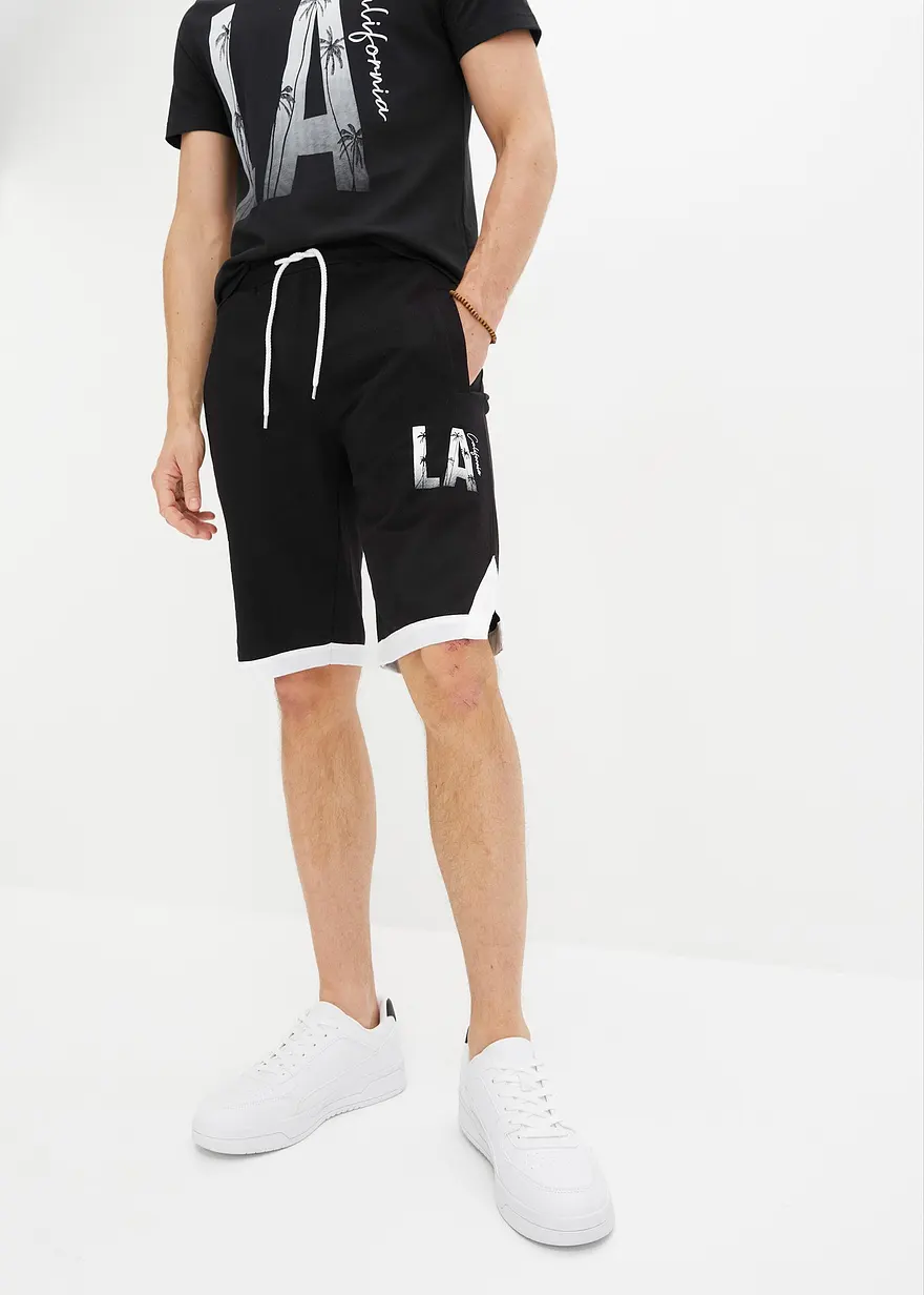 Sweat-Bermuda aus reiner Bio-Baumwolle, Regular Fit