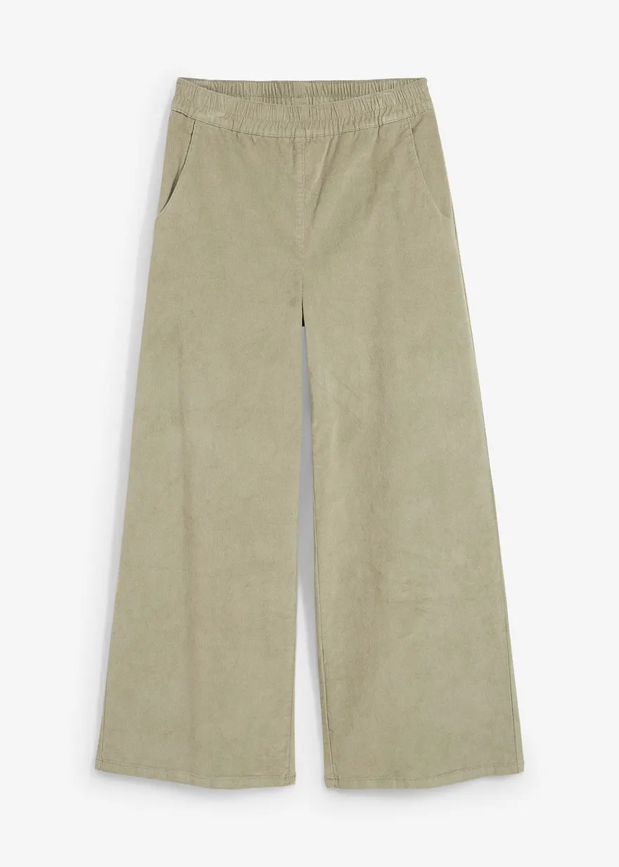 Cordhose mit Bequembund, High Waist