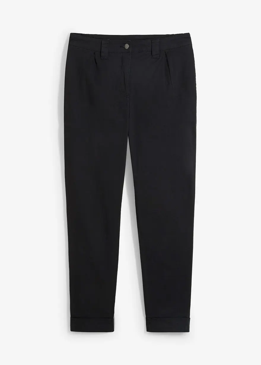 Chinohose aus Baumwolle, knöchellang