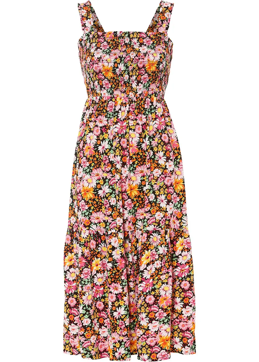 Midikleid aus Viskose