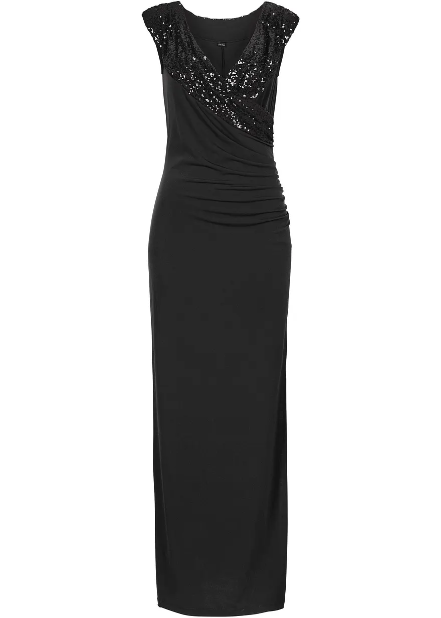 Jerseykleid mit Pailletten