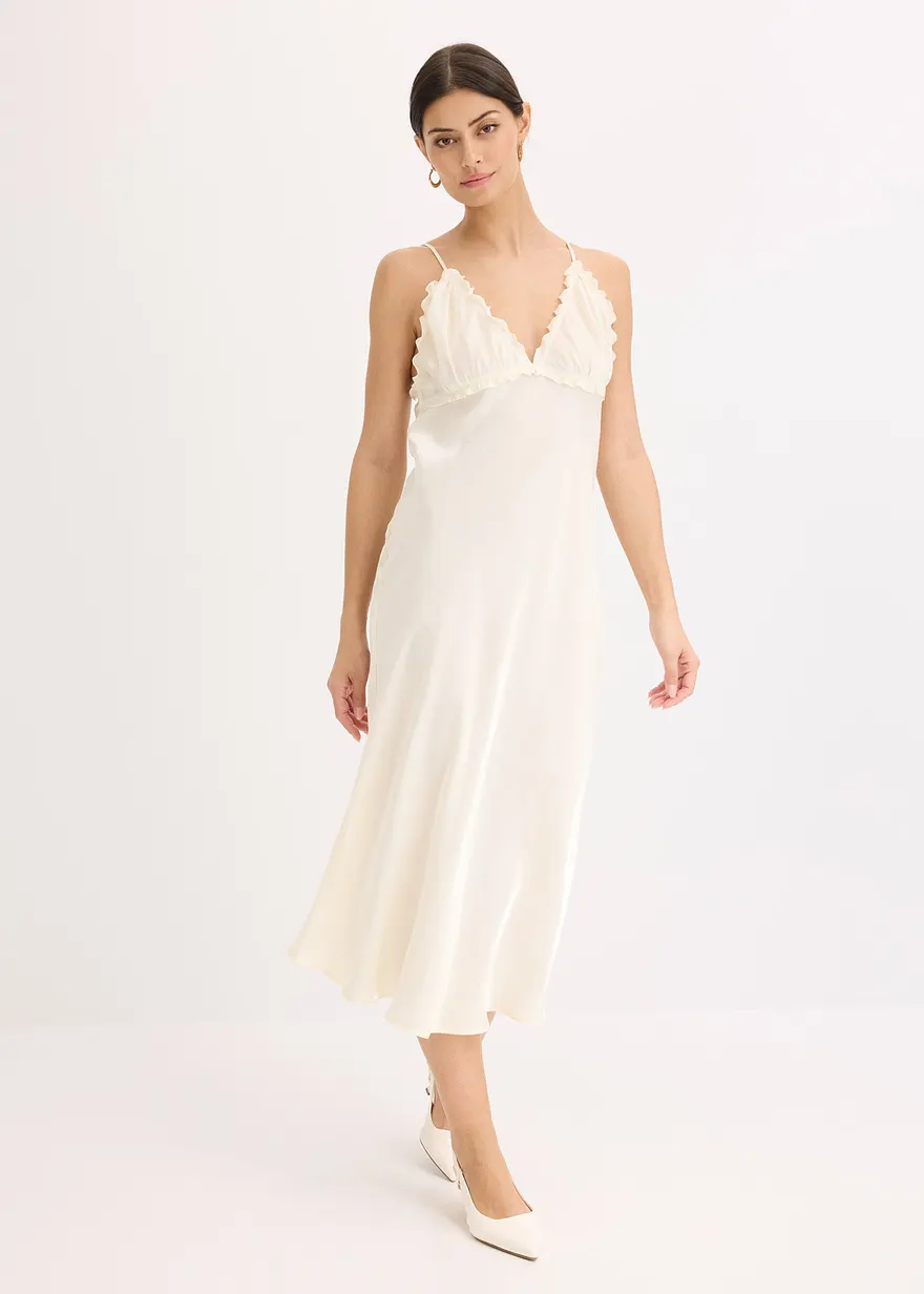Maxikleid aus fließendem Satin